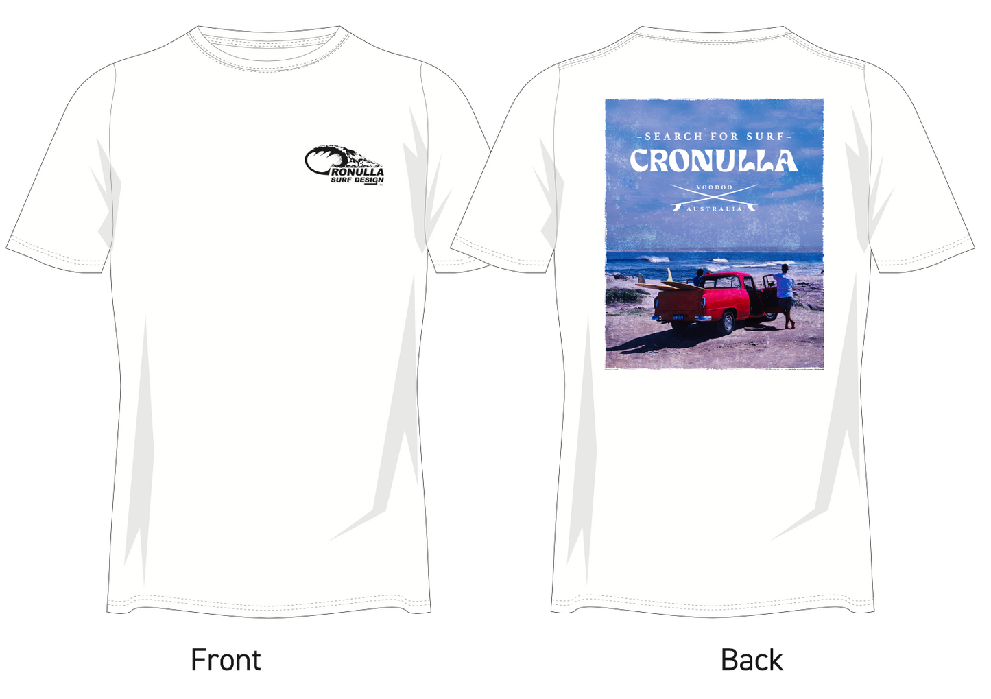 Cronulla Surf Design Classic Voodoo Surf Tee Shirt