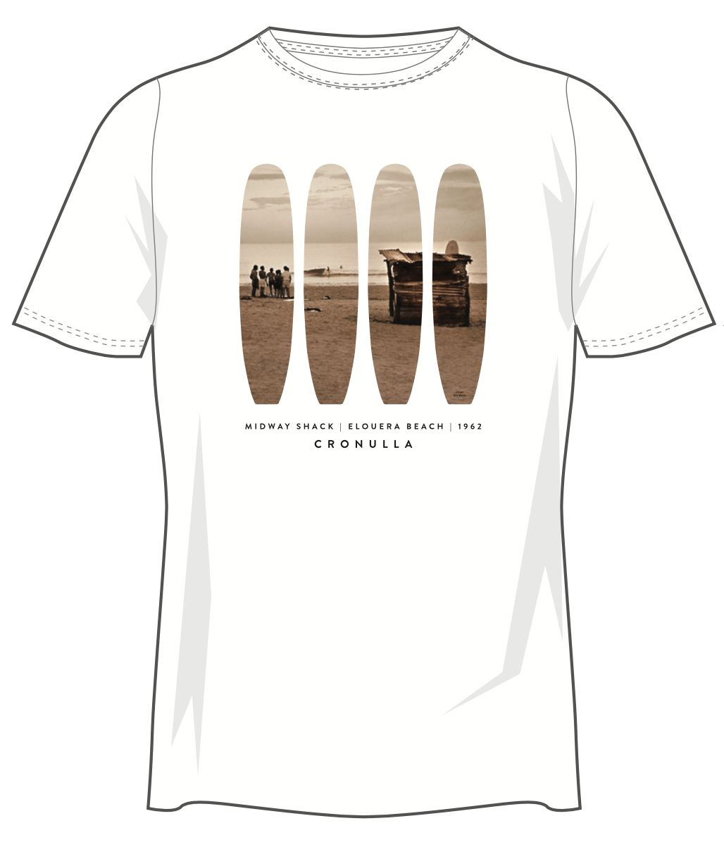 Cronulla Surf Design Elouera Surf Tee Shirt