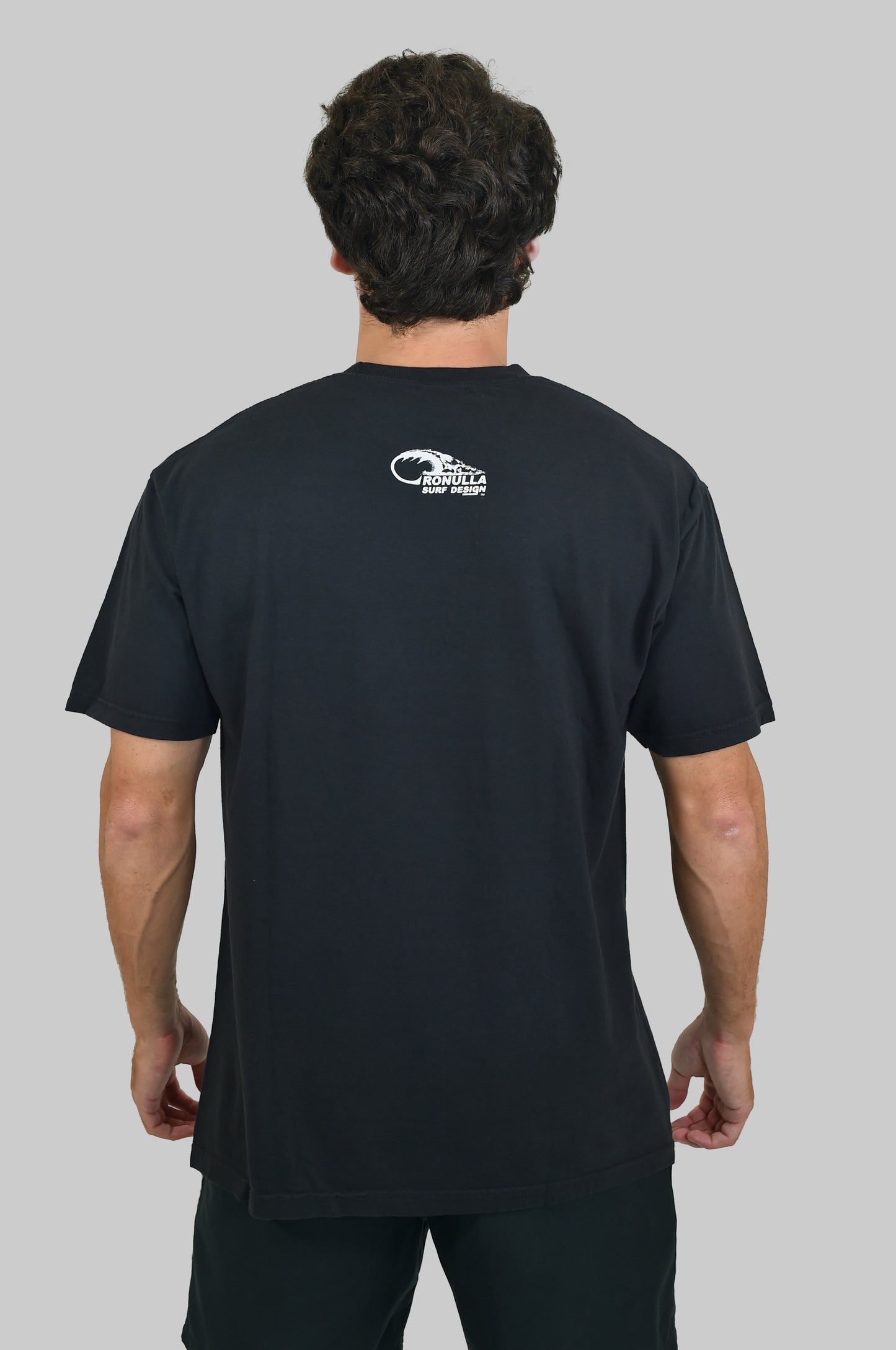 1962 Elouera Surf Shack Tee (Black)