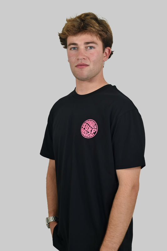 1990 Time Warp Tee (Black/Pink)