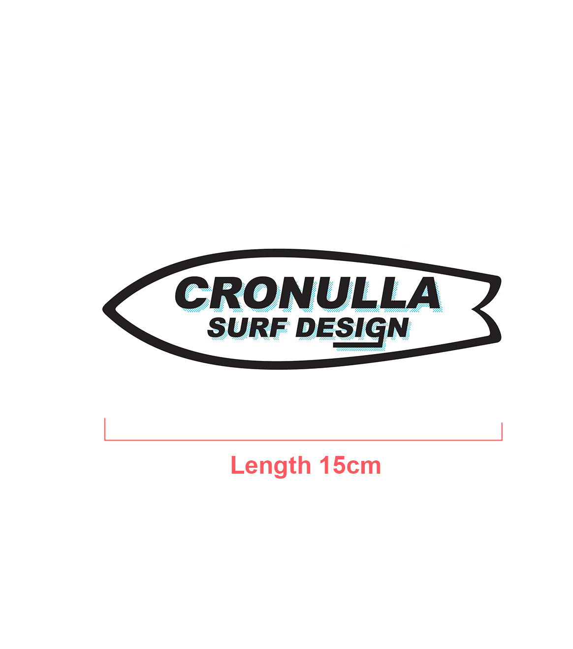 Cronulla Surf Design Surf Sticker