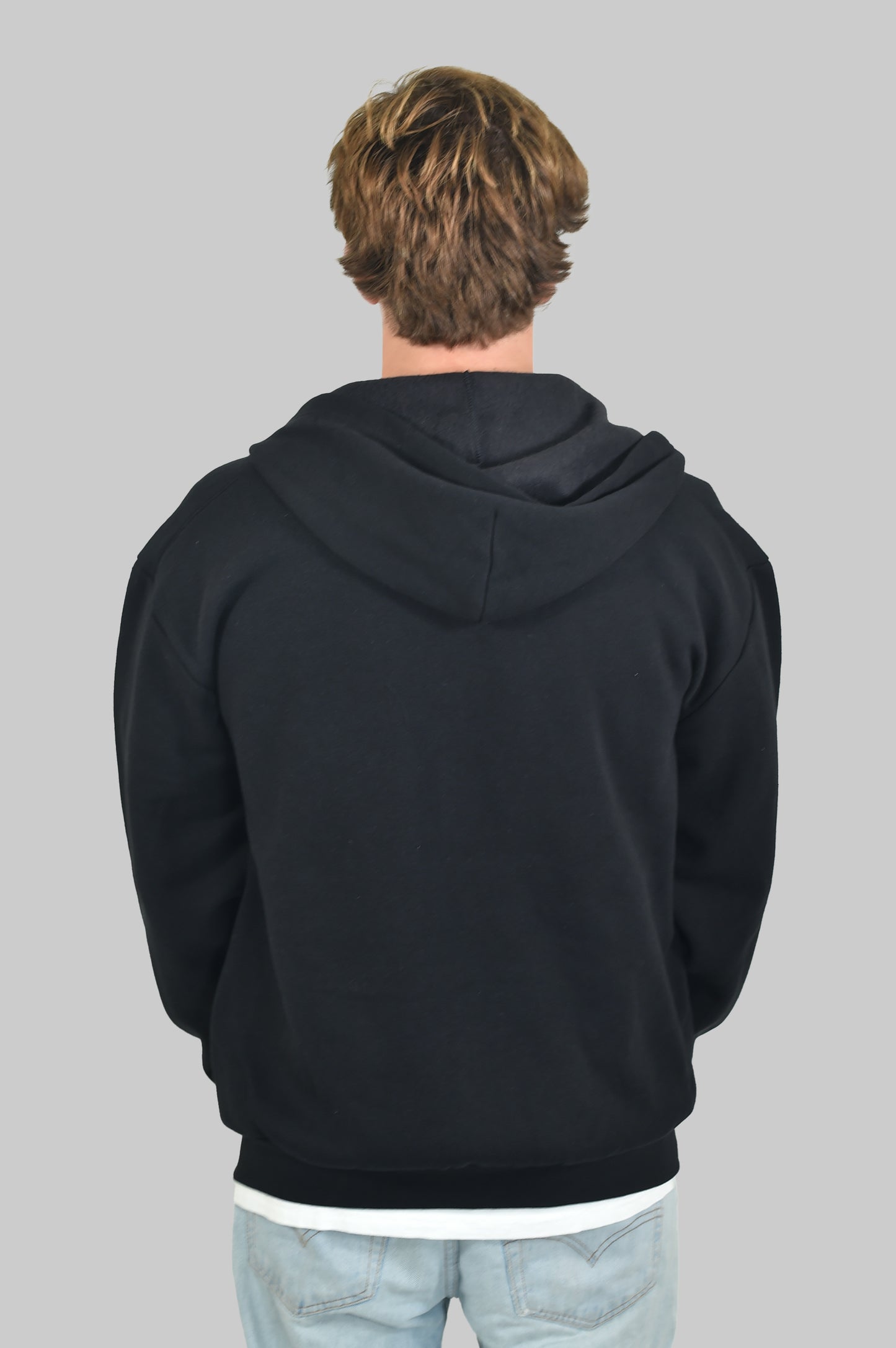 1990 Time Warp Zip Hoodie (Black)