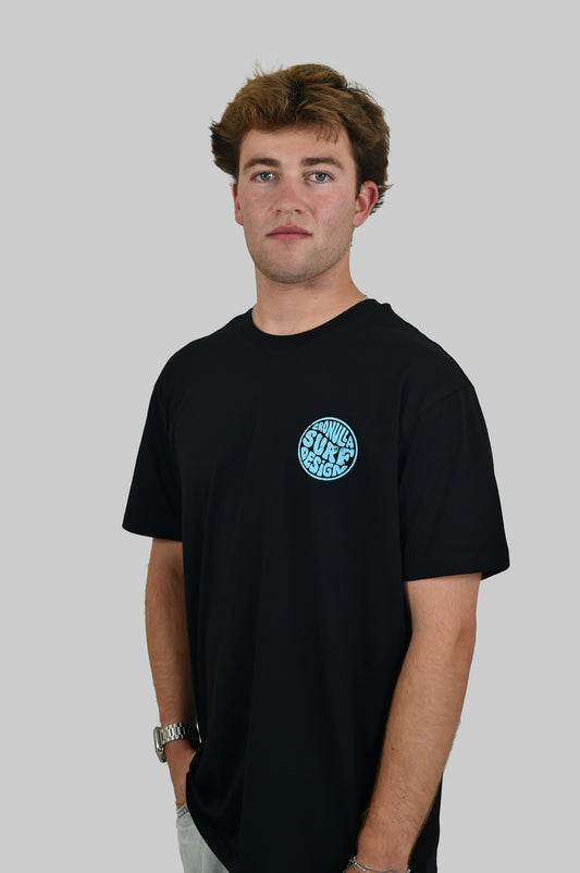 1990 Time Warp Tee (Black/Blue)